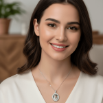 Elegant Oval Custom Photo Pendant - Zambeel