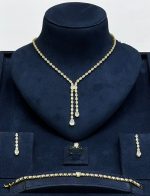 Elegant Teardrop Crystal Jewelry Set - Zambeel