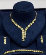 Elegant Y - Drop Gold Jewelry Set - Zambeel