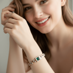 Emerald Crown Luxury Bangle - Zambeel