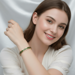 Emerald Edge Spike Bangle - Zambeel