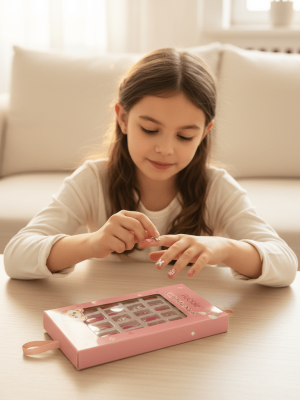 Febble - Kids Pink Bunny False Nails (Original) - Zambeel