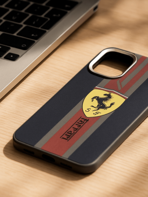 Ferrari Racing Stripes iPhone Case - Zambeel
