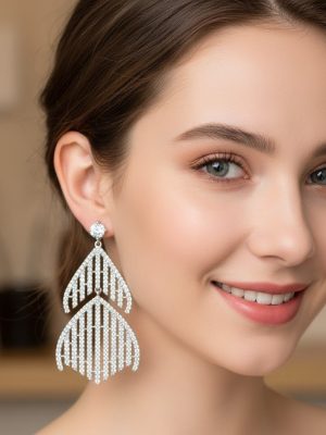 Floral Crown Zircon Studs - Zambeel