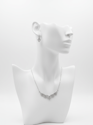 Floral Crystal Jewelry Set - Zambeel