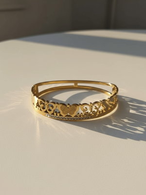 Floral Luxe Butterfly Bangle - Zambeel