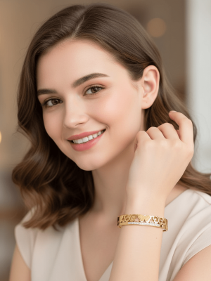 Floral Luxe Butterfly Bangle - Zambeel