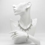 Floral Square Crystal Jewelry Set - Zambeel
