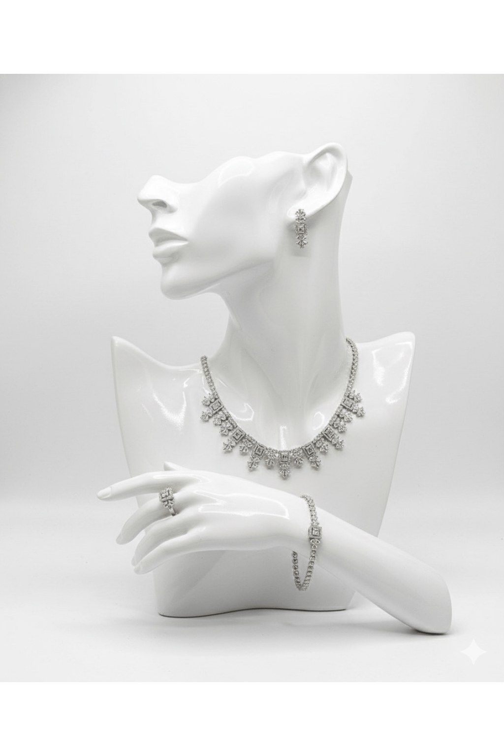 floral-square-crystal-jewelry-set-8197226 Floral Square Crystal Jewelry Set - Zambeel