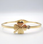 Four - Leaf Clover Charm Bangle - Zambeel