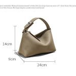 Genuine Leather Portable Shoulder Bag Fashion Casual Messenger Tote Bag - Zambeel