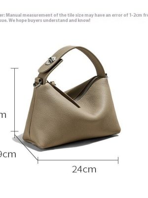 Genuine Leather Portable Shoulder Bag Fashion Casual Messenger Tote Bag - Zambeel