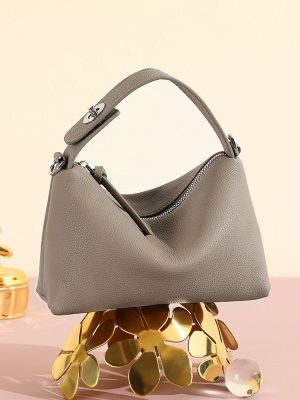 Genuine Leather Portable Shoulder Bag Fashion Casual Messenger Tote Bag - Zambeel
