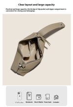 Genuine Leather Portable Shoulder Bag Fashion Casual Messenger Tote Bag - Zambeel