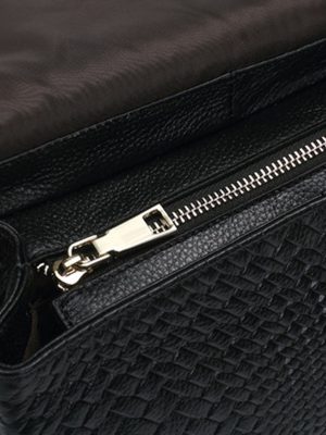 Genuine Leather Women's Woven Bag Crossbody Small Bag Women's Shoulder Messenger Bag - Zambeel