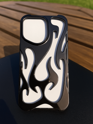 Glossy Flame Cutout Phone Case - Zambeel