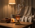 Gold Decorative Incense Burner with Cutwork Design - Zambeel