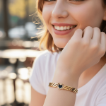 Golden Heartline Bangle - Zambeel