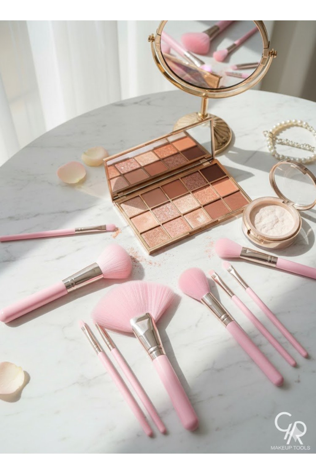 gr-professional-pink-makeup-brush-set-2195096 GR - Professional Pink Makeup Brush Set - Zambeel
