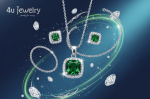 Green Square Cubic Zirconia Set - Zambeel