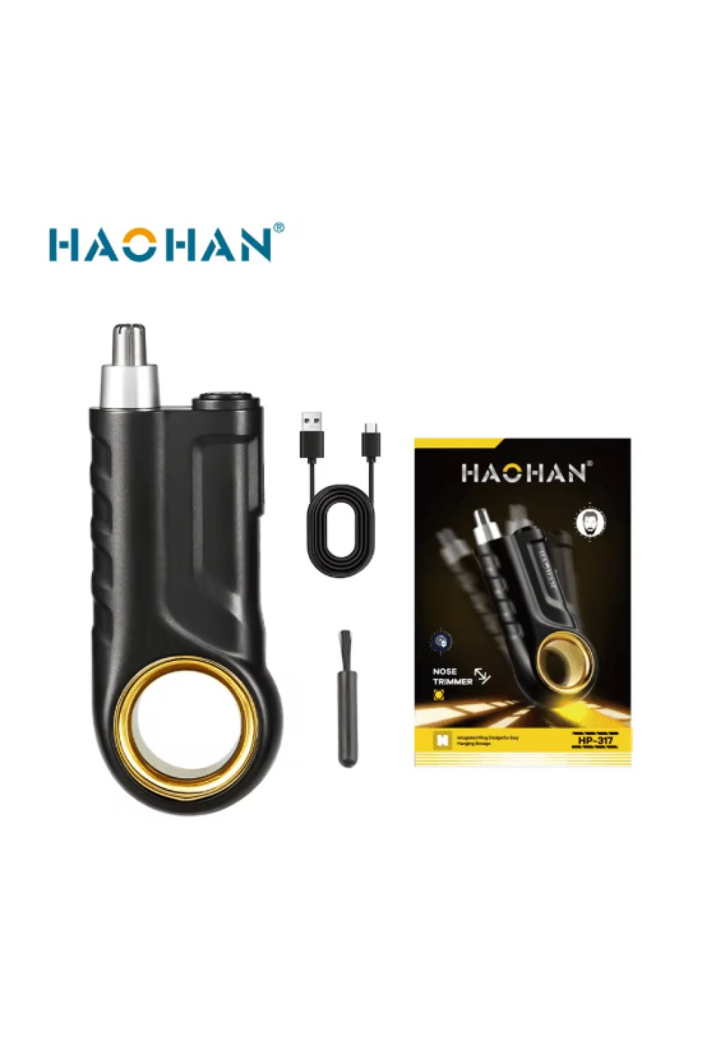 hachan-nose-ear-trimmer-usb-rechargeable-8687080 HACHAN - Nose & Ear Trimmer USB Rechargeable - Zambeel