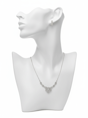 Heart Pendant Jewelry Set - Zambeel