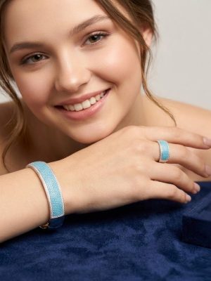 Honeycomb Luxe Crystal Kada Set - Zambeel