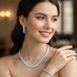 Ice White Marquise Crystal Jewelry Set - Zambeel