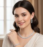 Ice White Marquise Crystal Jewelry Set - Zambeel