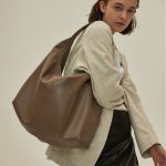 Khaki Autumn And Winter Soft Casual Large Capacity Zipper Tote Bag - Zambeel