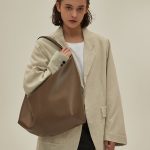 Khaki Autumn And Winter Soft Casual Large Capacity Zipper Tote Bag - Zambeel