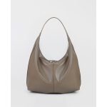 Khaki Autumn And Winter Soft Casual Large Capacity Zipper Tote Bag - Zambeel