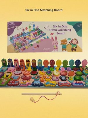 KidzLearn - 6 - in - 1 Traffic Matching & Counting Board - Zambeel