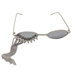 Korean - style Luxury Glamorous Rhinestone - tasseled Sunglasses With A Niche Designer - inspired Look - Zambeel