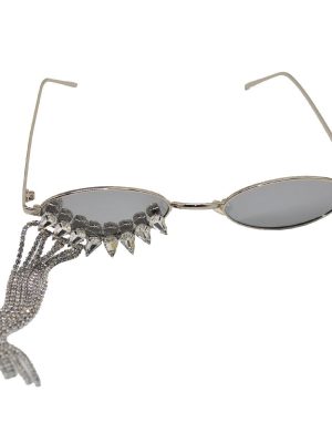 Korean - style Luxury Glamorous Rhinestone - tasseled Sunglasses With A Niche Designer - inspired Look - Zambeel