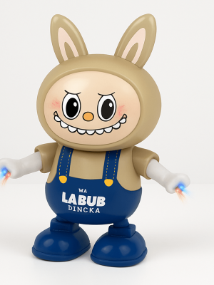 Labubu Dancing  - Electric 3D Light & Music Recording Toy - Zambeel