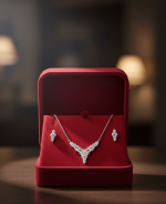 Leaf Crystal Jewelry Set - Zambeel