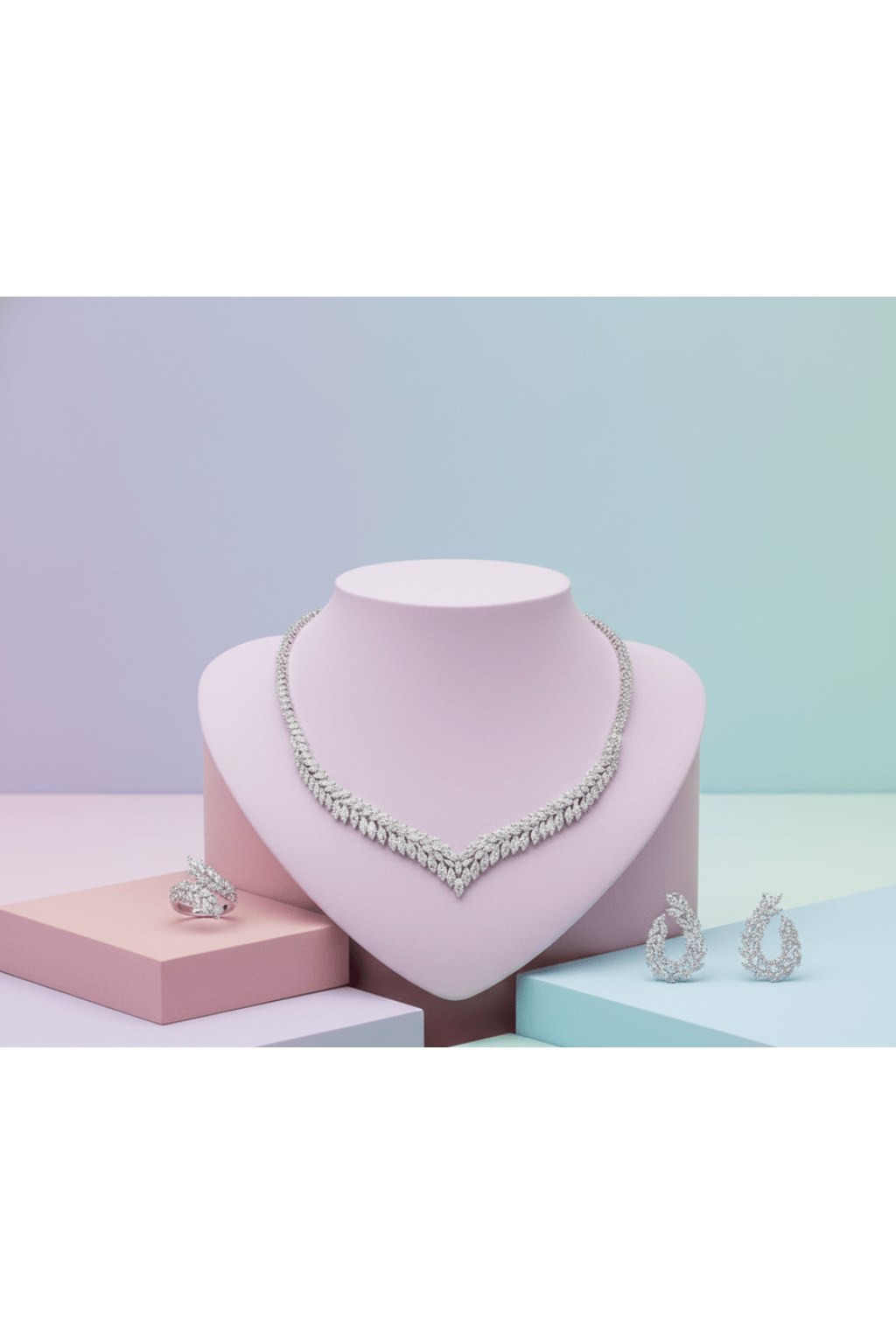 leaf-v-neck-jewelry-set-5752571 Leaf V - Neck Jewelry Set - Zambeel