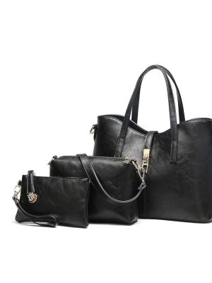 Leather Bags Set for Women (3pcs) - Zambeel