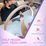 LED Arc Moon Nail Lamp © - Zambeel