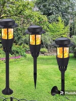 LED Solar Torch Light with Automatic Light Control - Zambeel