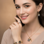 Lock & Key Black Enamel Jewelry Set - Zambeel