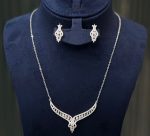 Luna Grace Silver Necklace Set - Zambeel