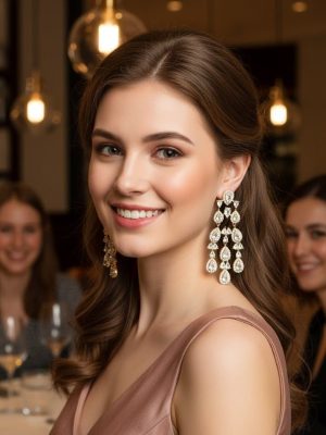 Luxe Pearline Waterfall Earrings - Zambeel