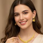 Luxe Royal Leaf Gold Jewelry Set - Zambeel