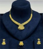 Luxe Royal Leaf Gold Jewelry Set - Zambeel