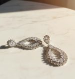 Luxe Teardrop Zircon Earrings - Zambeel