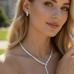 Luxury Baguette Crystal Jewelry Set - Zambeel