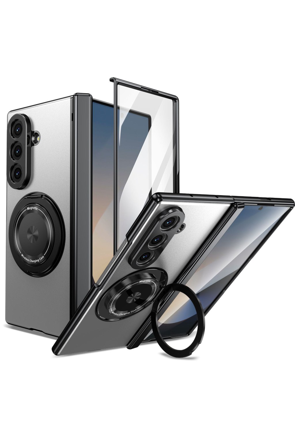 magnetic-ring-kickstand-case-with-tempered-glass-7012165 Magnetic Ring Kickstand Case with Tempered Glass - Zambeel