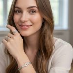 Modern Cross - Bar Zirconia Bangle Set - Zambeel